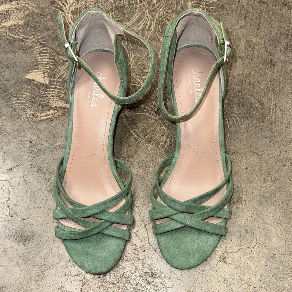 * Charles By Charles David Green Suede Wedges